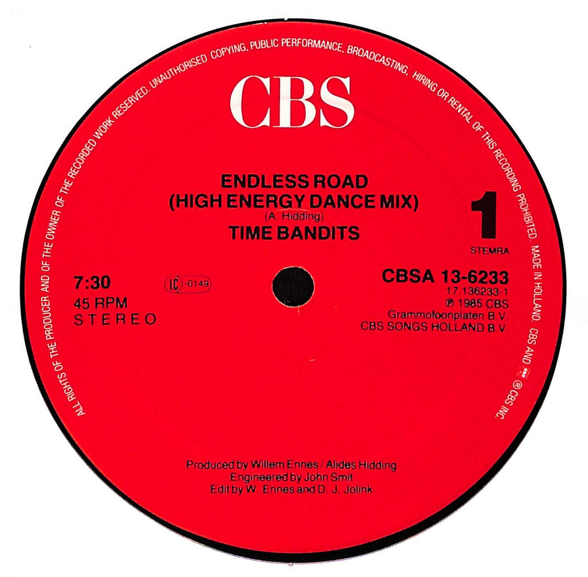 Endless Road (High Energy Dance Mix By Ben Liebrand)