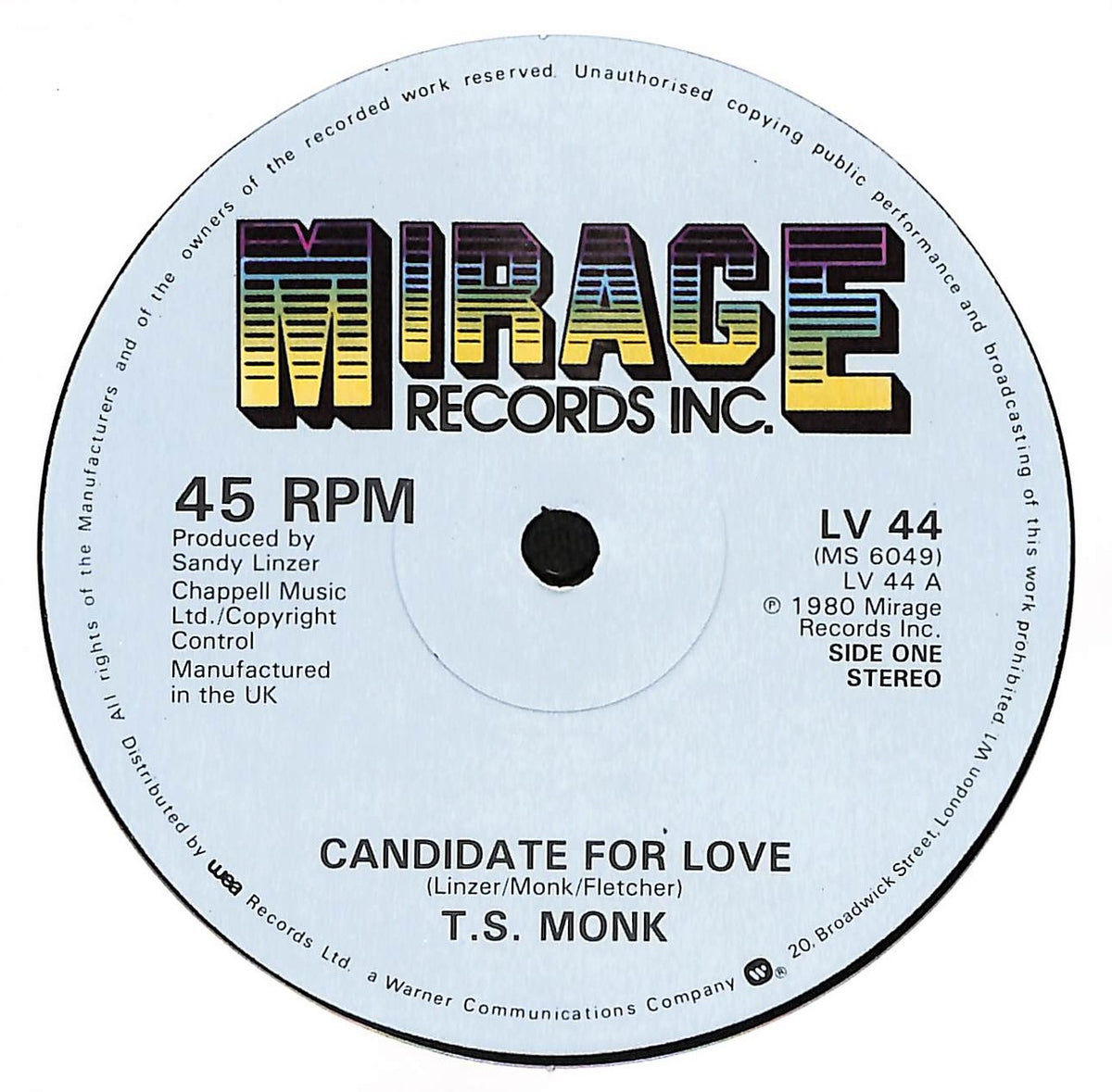 Candidate For Love / The Last Of The Wicked Romancers / House Of Music