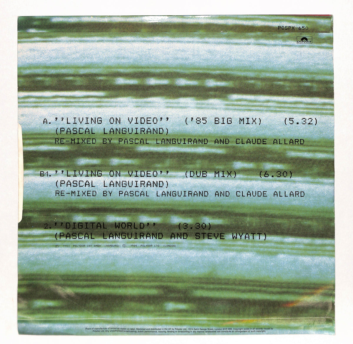 Living On Video ('85 Big Mix)