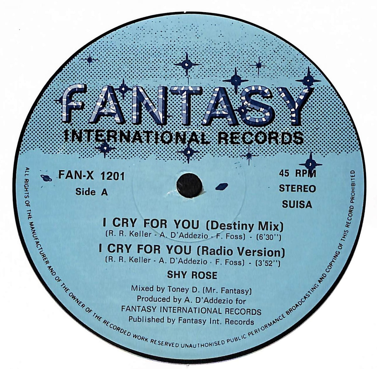 I Cry For You