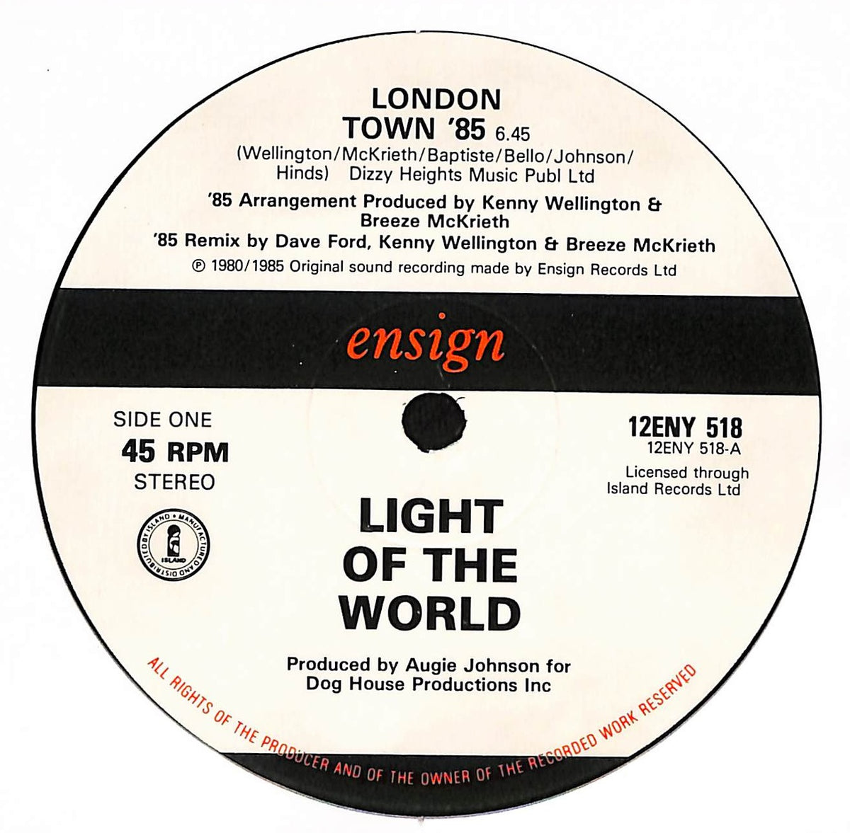London Town '85 / (Somebody) Help Me Out